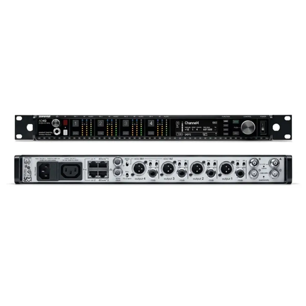 Shure AD4Q Axient Digital Ricevitore 4ch G56 (470-636 MHz)